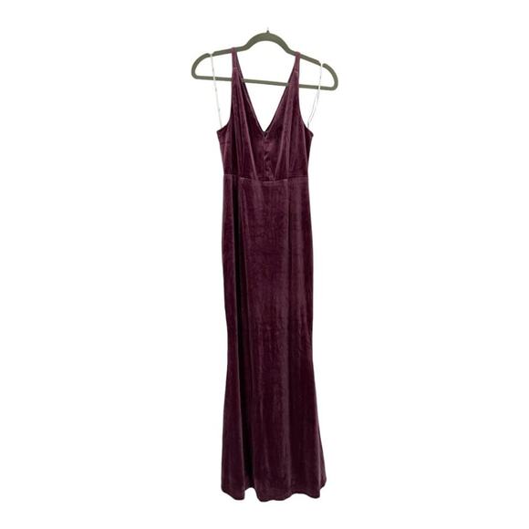 Lulu's Maliya Purple Velvet Gown Size Small NWOT $68 MSRP - Picture 3 of 8